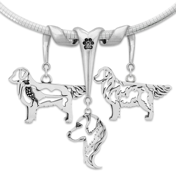 Sterling Silver Golden Retriever Necklace & Fine Jewelry