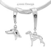 Italian Greyhound Luxury Necklace in Sterling Silver