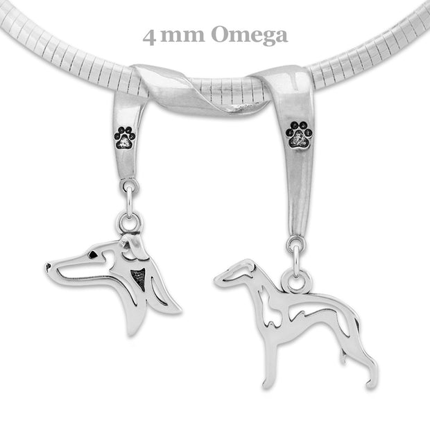 Sterling Silver Italian Greyhound Necklace & Gifts