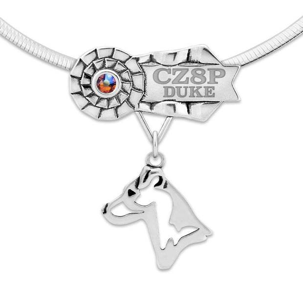 Jack Russell Terrier Best In Show Necklace & Jewelry, Custom Dog Title Gifts, Personalized Dog Title Jewelry