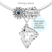 Personalized Best In Show Keeshond Necklace, OTCH Jewelry