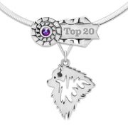 Personalized Best In Show Keeshond Necklace, OTCH Jewelry