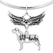 Mastiff Memorial Pendant, Pet Loss Jewelry