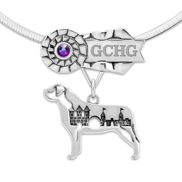 Best In Show Mastiff Necklace, Dog Show Grand Champion Jewelry