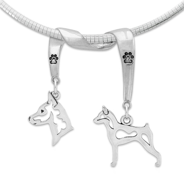 Sterling Silver Miniature Pinscher Necklace & Gifts