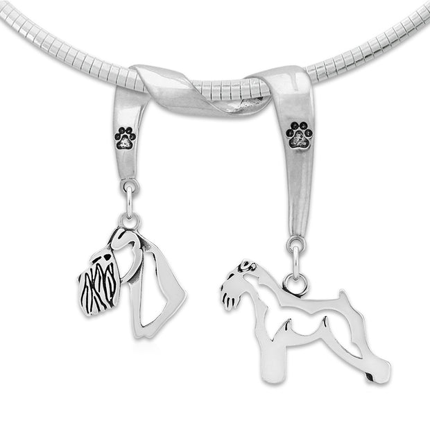 Schnauzer Luxury Necklace in Sterling Silver