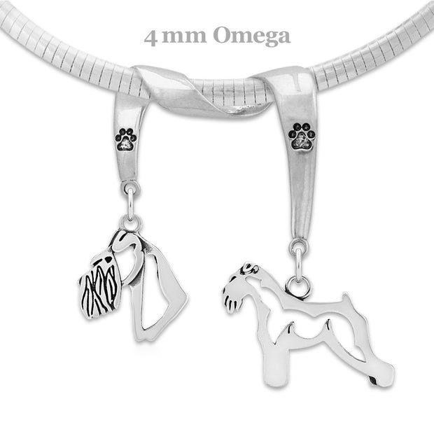 Schnauzer Luxury Necklace in Sterling Silver