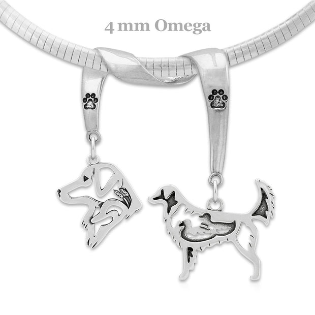 Nova Scotia Duck Tolling Retriever Luxury Necklace in Sterling Silver