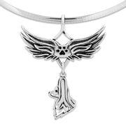 Papillon Memorial Necklace, Angel Wing Jewelry