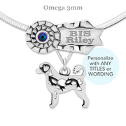 Best In Show Portuguese Water Dog Necklace, Dog Show Grand Champion Jewelry