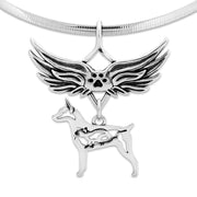 Rat Terrier Memorial Pendant, Pet Loss Jewelry