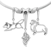 Sterling Silver Shetland Sheepdog Necklace & Fine Jewelry