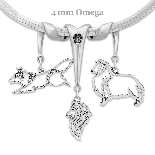 Sterling Silver Shetland Sheepdog Necklace & Fine Jewelry