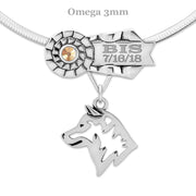 Shiba Inu Best In Show Necklace, Personalized GCH Ribbon Jewelry, Dog Show Gifts