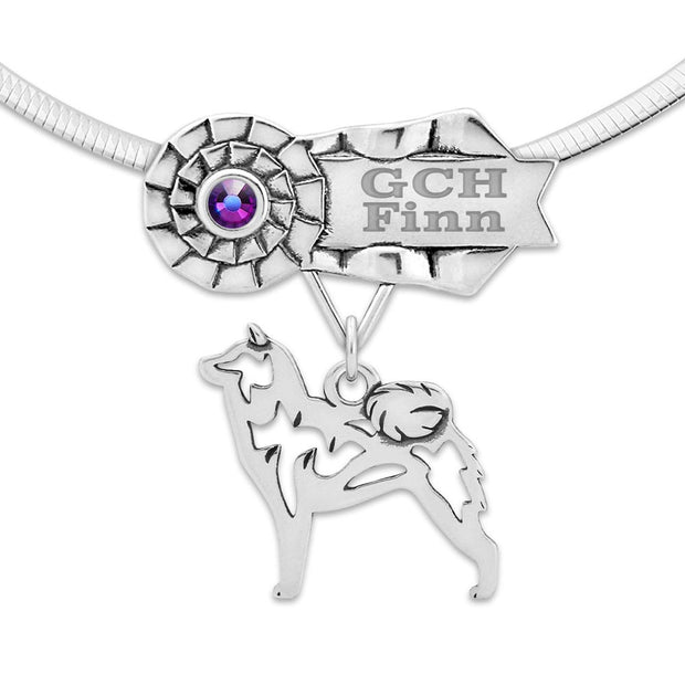 Best In Show Shiba Inu Necklace, Dog Show Grand Champion Jewelry