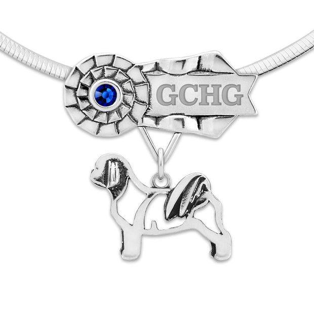 Best In Show Shih Tzu Necklace, Dog Show Grand Champion Jewelry