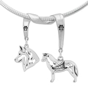 Sterling Silver Siberian Husky Necklace & Gifts