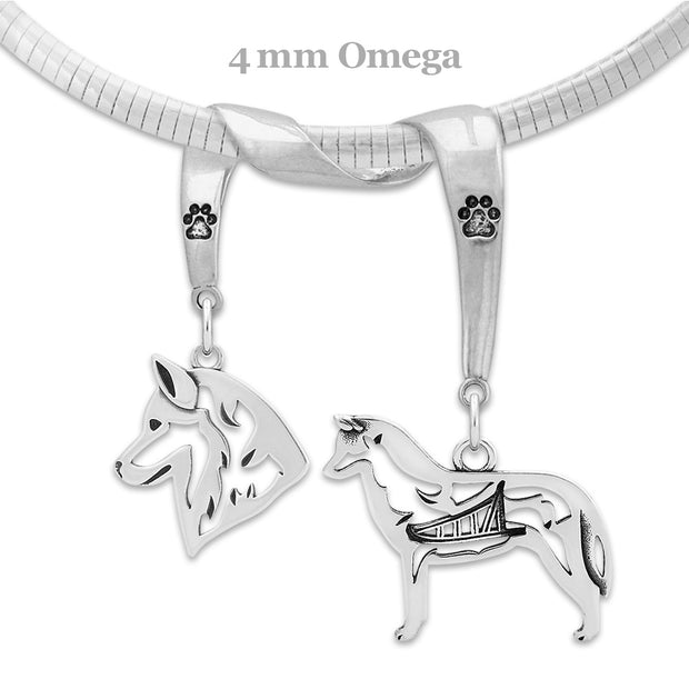 Sterling Silver Siberian Husky Necklace & Gifts