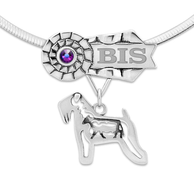 Best In Show Soft Coated Wheaten Terrier Necklace, Dog Show Grand Champion Jewelry