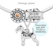 Best In Show Wire Fox Terrier Necklace, Dog Show Grand Champion Jewelry