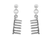 Agility Weave Pole Earrings In Sterling Silver