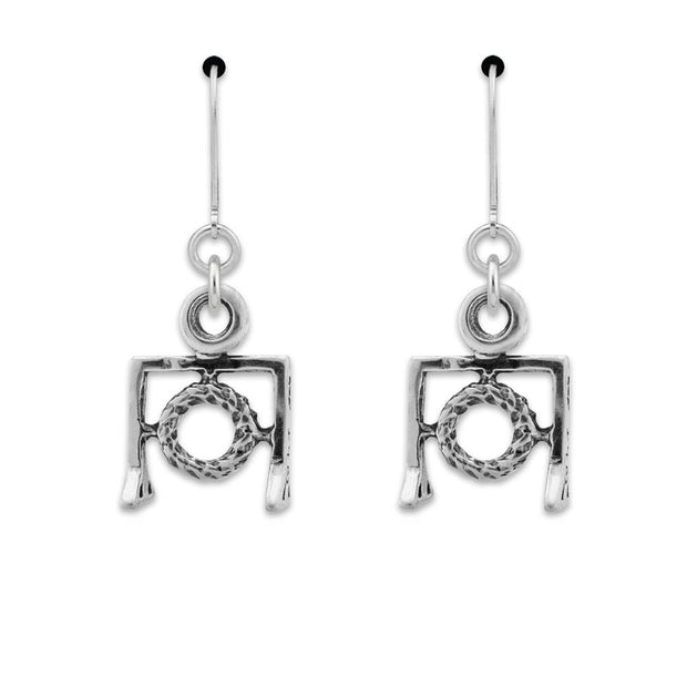 Agility Tire Earrings In Sterling Silver