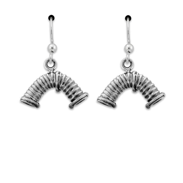 Agility Tunnel Earrings In Sterling Silver