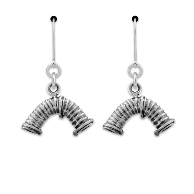 Agility Tunnel Earrings In Sterling Silver