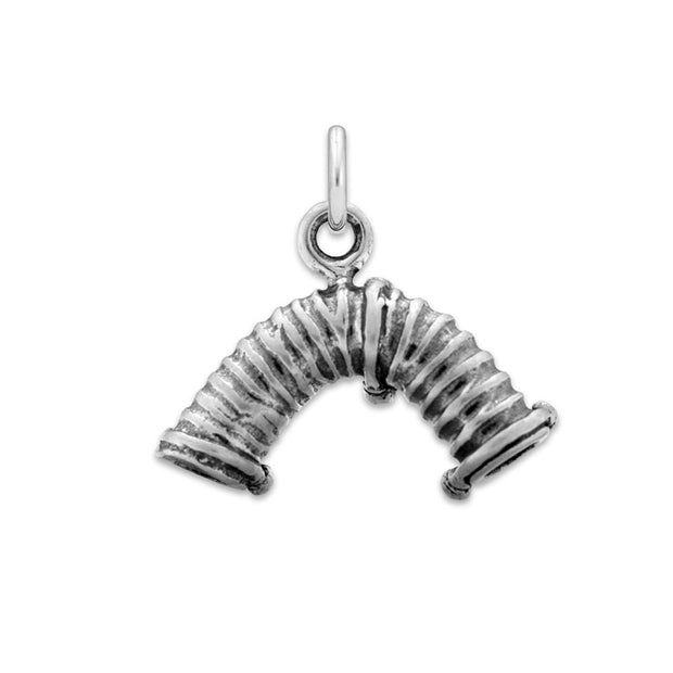 Agility Tunnel Necklace Pendant In Sterling Silver