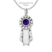 Personalized Victory Paws Pendant In Sterling Silver