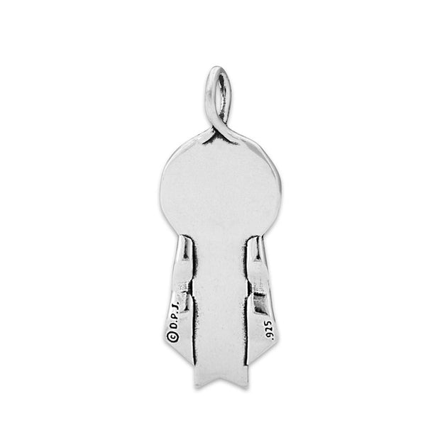 Personalized Victory Paws Pendant In Sterling Silver