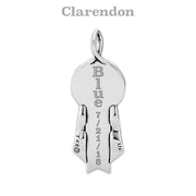 Personalized Victory Paws Pendant In Sterling Silver