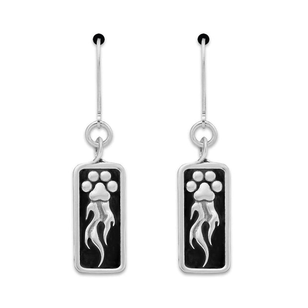 Speed Paws Earrings In Sterling Silver