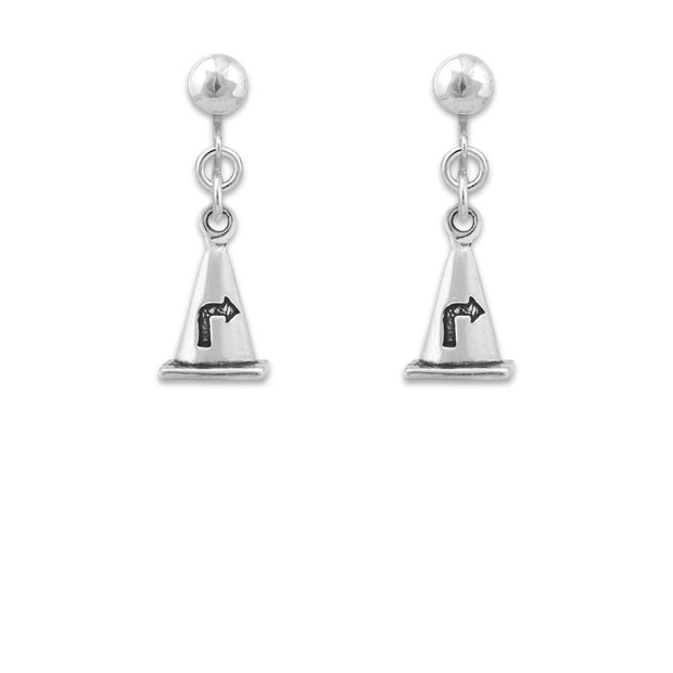 Rally Cone Earrings In Sterling Silver