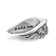 Sterling Silver Adjustable Angel Wing Ring, In Memory Of...