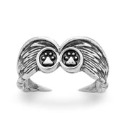 Sterling Silver Adjustable Angel Wing Ring, In Memory Of...