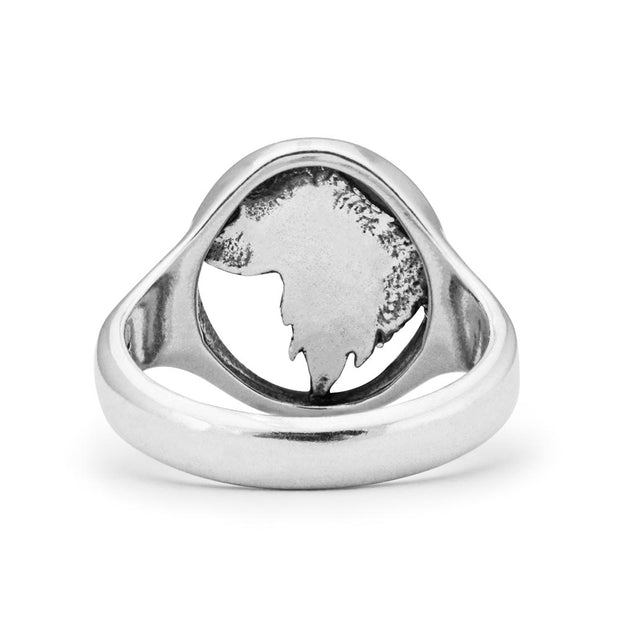 Sterling Silver Australian Shepherd Ring