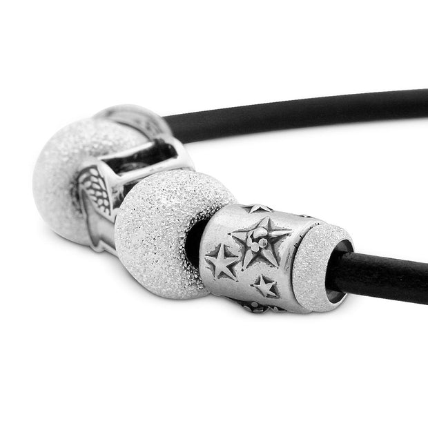 Sterling Silver Star Dust Thin 3mm Bead Stopper