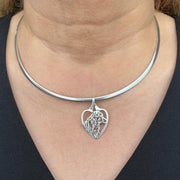 Australian Shepherd Heart Necklace