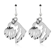 Sterling Silver Brussels Griffon Earrings