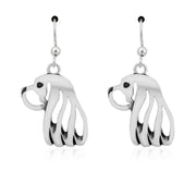 Sterling Silver Cavalier King Charles Spaniel Earrings