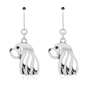 Sterling Silver Cavalier King Charles Spaniel Earrings