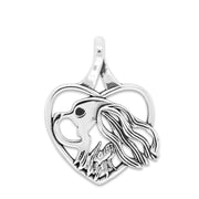 Cavalier King Charles Spaniel Heart Necklace