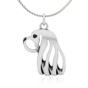 Cavalier King Charles Spaniel Pendant Necklace in Sterling Silver