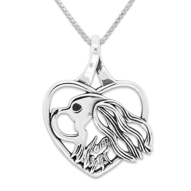 Cavalier King Charles Spaniel Heart Necklace