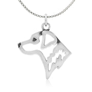 Chesapeake Bay Retriever Pendant Necklace in Sterling Silver