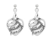 Collie Heart Earrings