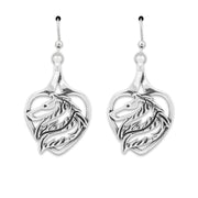 Collie Heart Earrings