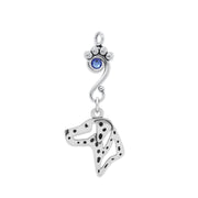 Crystal Dalmatian Necklace, Head