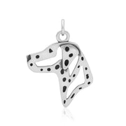 Dalmation Pendant Head Design in Sterling Silver.